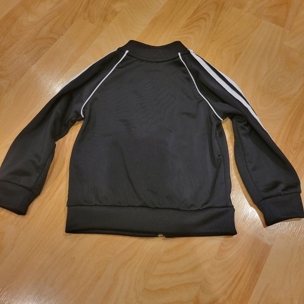 Adidas Black Baby Track Zip Up Jacket Size 12 months - Picture 5 of 7
